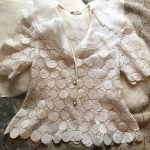 Vintage Antique Neiman Marcus Lace Jacket